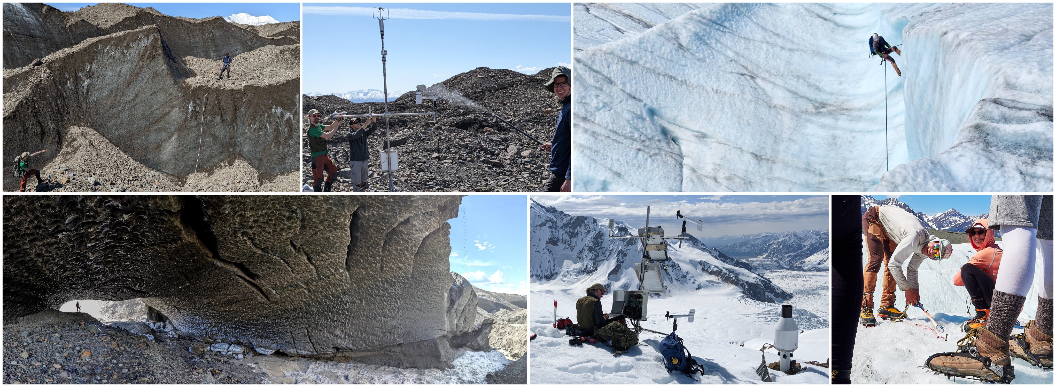 philipp arndt debris-covered glacier fieldwork kennicott banner