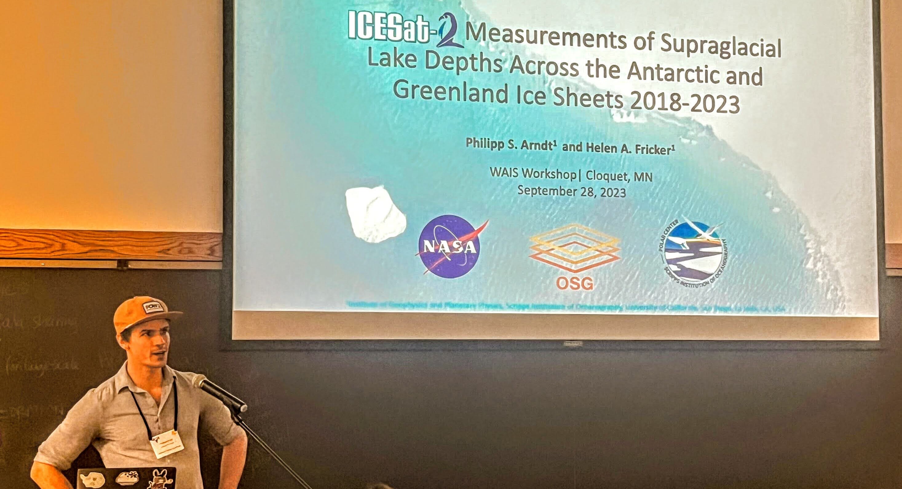 a picture of me presenting at WAIS 2023